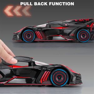LEO 1:24 Bugatti Bolide Supercar Metal Diecast โมเดล รถอัลลอยด์รถยนต์ของเล่นคอลเลกชันของขวัญสําหรับเด็กชายสาว ของเล่นเด็ก