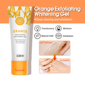 Exfoliating Gel Orange Whitening Gel Peeling Gel Moisturizing Whitening Cleaner For Face And Body Scrub Skincare Acne Blackhead Cream Body Scrub Facial 50g
