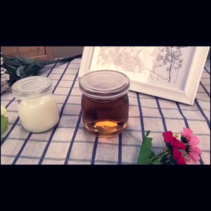 200ml Pudding Bottle Glass Jars Clear Yogurt Jars with Lids Pudding Container Jar Cover Pudding Jar