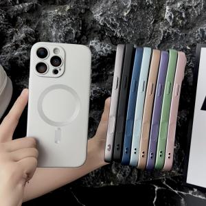 Full Coverage AI Button Silicone Phone Case for Apple 16Promax Magnetic Charging Creative Protective Cover Photography Key