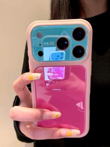 Anti-drop Full Coverage Case with Big Window and Fashion Chain Design for iPhone 17Pro