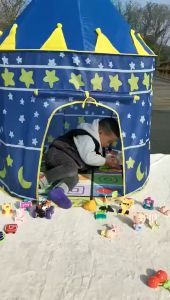 Margaux Louisse Finds - Portable Foldable Play House Tent Toys Outdoor Indoor for Kids Boys & Girls