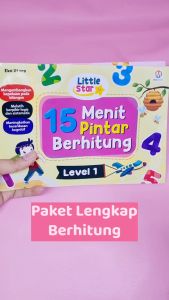 Buku Anak Belajar Berhitung Little Star 15 menit Pintar Berhitung Isi 2 Buku
