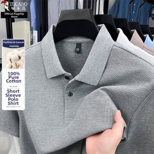 TUCANO | 100 Pure Cotton Short Sleeve Polo Shirt Mens