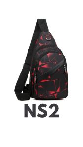 Tas Selempang Bahu Pria Wanita Simple Casual Trendy Waterproof Style Lubang Earphone - NS2