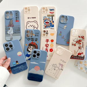 Cartoon Cube Pattern Ladies Phone Case for VIVO S20 X200S S19 Y50 Y100i S17 X90 Y300Pro S30 X300 IQOO13 Z9X Y500 Silicone Protective Cover