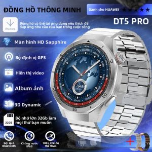 Đồng Hồ Thông Minh DT5 Pro Bộ Nhớ 32GB Cuộc Gọi Bluetooth Theo Dõi GPS La Bàn Thực Đơn 3D Màn Hình AMOLED Dành Cho Nam Giới Phụ Nữ Có Chức Năng Điều Khiển Âm Nhạc Theo Dõi Nhịp Tim