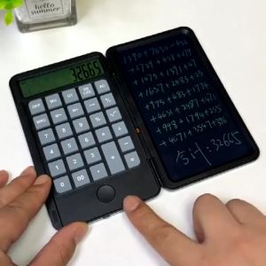 手写板计算器 Calculator Notepad 手绘板计算器 12位计算器 绘图计算器 写字板 充电计算器 折叠计算机 备忘录计算机 (二合一)