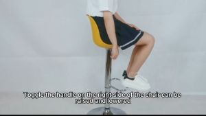 60-80cm เก้าอี้บาร์ หมุนได้ เก้าอี้หมุนได้ ปรับระดับได้ เบาะหนัง PU รับน้ำหนัก เบาะสูง น้ำหนักได้มากถึง 60-80cm เก้าอี้บาร์ เก้าบาร์ทรงสูง เทียบกับเก้าอี้บาร์ เก้าอี้สูง เก้าอี้ในร้านอาหาร