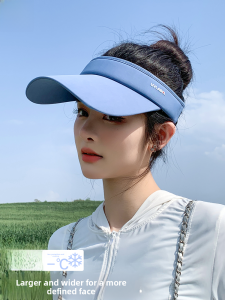 Miiow | Womens Summer Wide Brim Hat UV Protection Sunshade Cap Seamless Integrated Duckbill Hat Casual Style Travel Scenarios Nylon Material