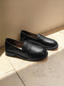 Josiny | New Spring Autumn Versatile Thick Sole Slip-On Shoes Loafers