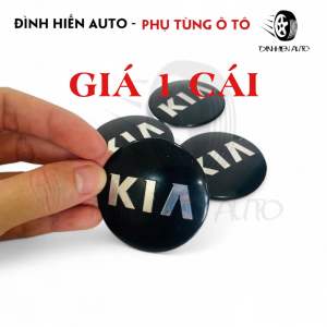 Miếng dán logo chụp mâm (lazang) xe ô tô Kia kích thước tổng thể 58mm tạo độ sang trọng cho xe