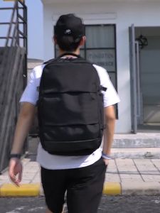 {Mua 1 tặng 1} Balo laptop học sinh dã ngoại đựng giày chống nước có sạt USB GSR công nghệ mới SuntownFull đen