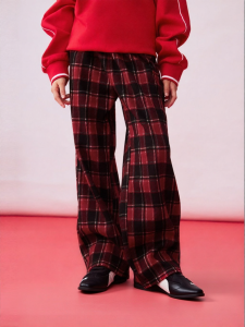 PUMA | New Year Warm Knitted Plaid Trousers