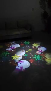 JG169 Multi functional RGB LED Party Laser Stage Disco Light 180° Rotatable Design For Christmas Decorations Dance KTV