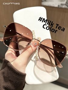 Chuming | Anti-UV Youthful Light Pink Oversized Polarized Sunglasses