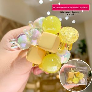 High Elasticity Hair Ties for Girls Childrens Hair Bands Non-Damaging Colorful Simple round Hair Bands Korean Style Accessories