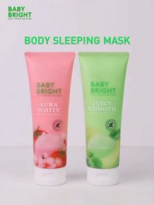 เบบี้ไบร์ท บอดี้ สลีปปิ้ง มาร์คตัว 250ml Baby Bright Aura White Juicy Smooth Body Sleeping Mask