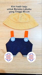 Baju Labubu Tinggi 45 cm Labu Outfit Overall Hoodie Kostum Pakaian The Monsters Exciting Macaron