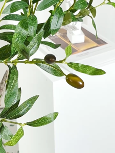 Fake Plants【50 years of non-fading】Artificial Olive Tree Plants big size Artificial Plants 0 formaldehyde no leaves falling suitable for indoor home wedding office decoration