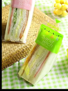 100Pcs Sandwich Bag Easy-To-Tear Bread Pastry Bag Triangle Cake Food Packaging Bag Sandwich Box