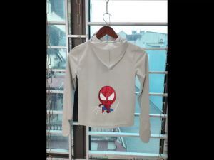 Áo Khoác Chống Nắng Cho Bé Yêu In Hình Anh Hùng Nhện Đáng Yêu - LCXAN15a1