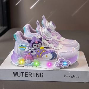 KUOBURENSHENG | Anti-Slip Light-Up Water-Resistant Girls Casual Shoes