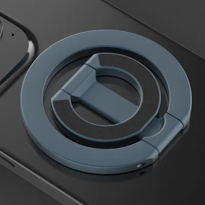 RQZN | Magnetic Dual-Sided Phone Stand with Ring Mount for Car Desk Fridge Gym