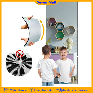 16PCS Bathroom Mirror Decorative Wall Self Adhesive 20cmx30cm Mirror Wall Stickers Home Decor HD Square Glass Mirror full-length mirror Wall Bedroom Living Room Self Adhesive DIY Mirror Stitching mirror