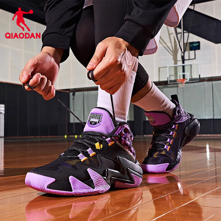 Qiaodan Men Poying2 Basketball Shoes Professional Combat Sneakers Wear-resistant Anti-Slip Shock Absorption High Elasticity Sneakers XM35210112B