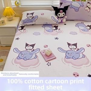 XINGQING | Cute Cartoon Cotton Bed Sheet Set
