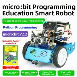 CHUANGLEBO | Graphical Python Programming STEM Creator Robot Car Kit V2 for Microbit