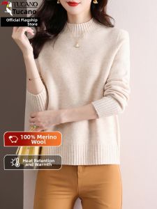 TUCANO | Moms Semi-High Collar Wool Sweater