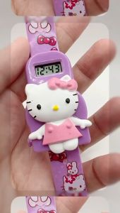 (K36) 3D Hello KItty Jam Tangan Budak Comel / Cute Fashion Kids Watches