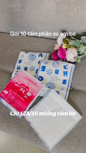 Gói 10 tấm lót phân xu cho bé Bebi123 Shop