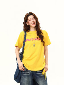 WILDAZI | Summer Dopeamine Style Loose Fit Letter Printed Womens T-Shirt