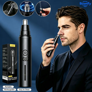 Electric Nose Hair Trimmer For Men Painless Facial Hair Remover Portable Rechargeable Nose & Ear Hair Clipper Nose Hair Shaver