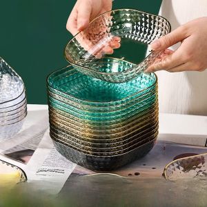 Food Grade Plastic Dinner Plate Bone Discard Plate Home Use High End New Style Fruit Tray Desktop Small Plate Dining Plate