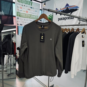 Mens and Womens Neutral Couples Japanese Line Outdoor Mountain Light Functional Quick-Drying Breathable Sun Protection Loose Pullover Sweatershirt