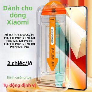 Bộ Bảo Vệ Màn Hình Bằng Kính Cường Lực 2Pc Dành Cho Các Mẫu XIAOMI 15 14 13 13T 14T 12T 11T 10T 9T Pro 9 Lite CC9 Với Tính Năng Tự Động Loại Bỏ Bụi Khi Lắp Đặt Dễ Dàng