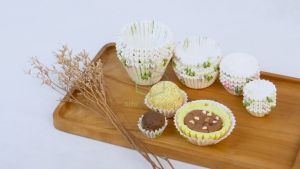 [1 PACK] Cupcake Kue Case cake Kertas Alas Kue Anti Lengket Cup Kue wadah pie Brownies Motif Laminasi