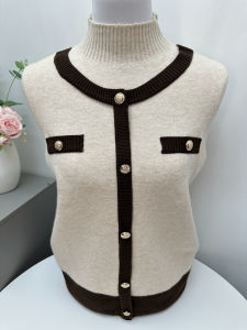 Thickened Half-High Collar Mom Sweater Autumn Winter Fashion One-Piece Faux Two-Piece Velvet Base Shirt for Middle-Aged And Elderly Women