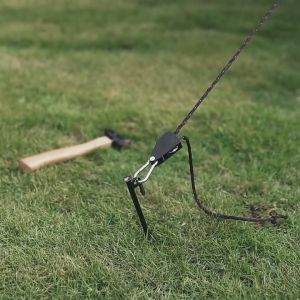 ลูกรอกตั้งแคมป์​กลางแจ้ง​ พร้อม​เชือก​ 3.ม. เส้น​ผ่าน​ศูนย์​กลาง ​6 mm ที่ยืดหยุ่นและอเนกประสงค์