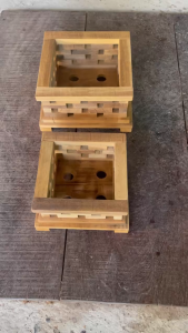 CHẬU XẾP GẠCH VUÔNG – GỖ SAO CAO CẤP - MAI HUY SINCE 2008