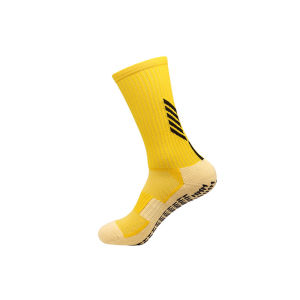 Nylon Mid-High Long Tube Soccer Socks for Men Thickened Towel Bottom Anti-Slip Competition Training Sports Socks