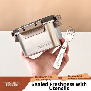 WODEBAIHUI | Food Grade 304 Stainless Steel Lunch Box Sealed Portable