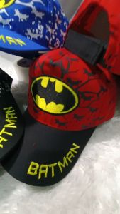 FS - Topi Baseball Anak Laki Bordir Lambang Batman Bahan Katun Usia 4-10 Tahun Keren Kualitas Distro