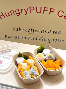 กล่องใส่ข้าวข้าวเหนียวมะม่วงไทยแบบใช้แล้วทิ้งกล่องอาหารกลางวันอาหารเบาๆกล่องสลัดกล่องใส่ข้าวปั้นซูชิ