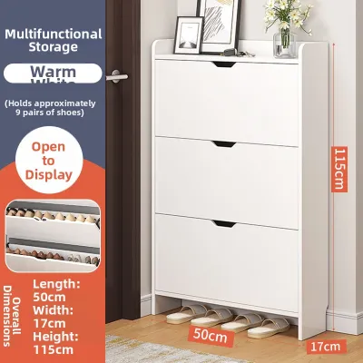 Slim Flip Door Shoe Storage Cabinet