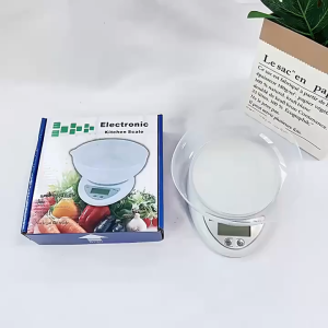 Manggo Electronic Digital Kitchen Weighing Scale Grams Ounces Pounds 1g to 5kg with 2 AAA Battery